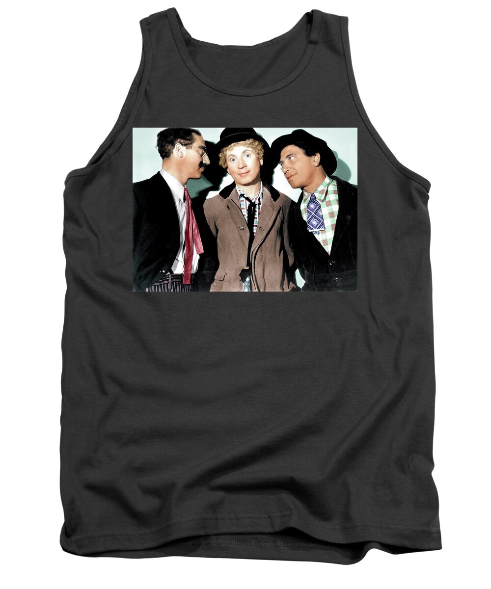 Marx Tank Top featuring the photograph Marx Brothers - ''Night at the Opera'' by Movie World Posters