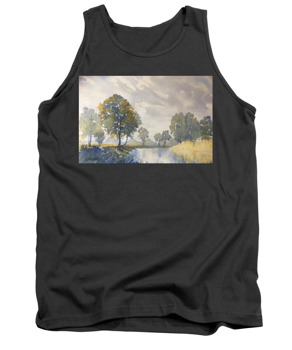 Watercolour Tank Top featuring the painting Messing about on the River by Glenn Marshall