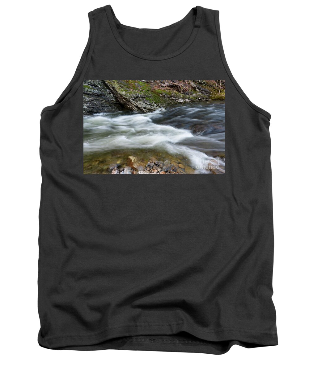 River Tank Top featuring the photograph Little River Rapids 27 by Phil Perkins