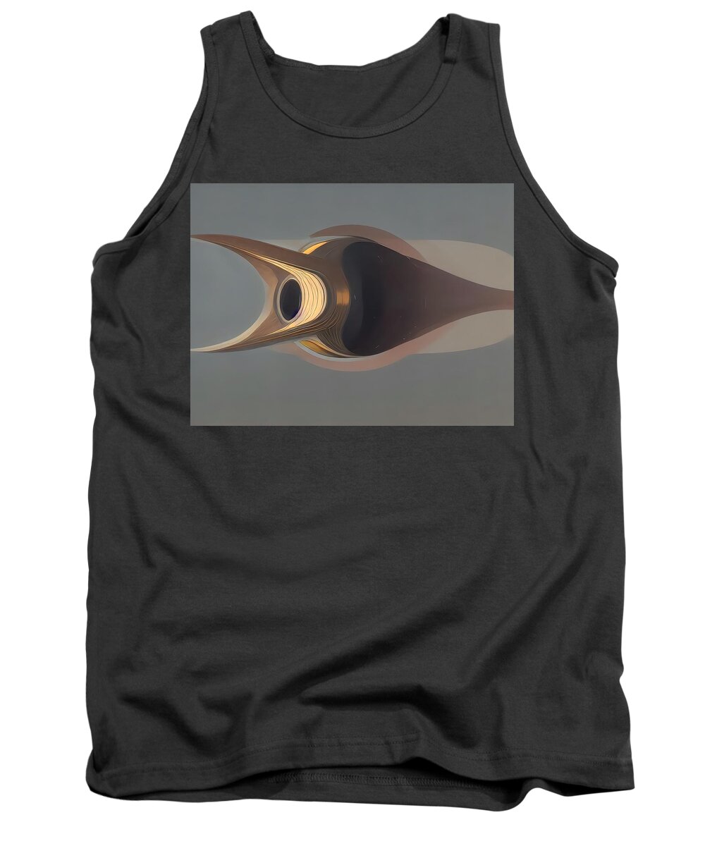 Abstract Ai Tank Top featuring the digital art Migration by Fred Moore