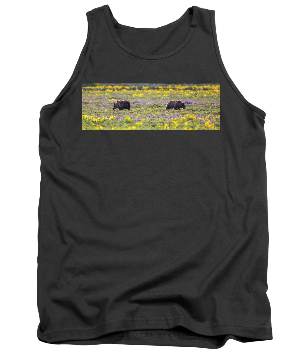  Tank Top featuring the photograph Mirror Grizzly by Kevin Dietrich