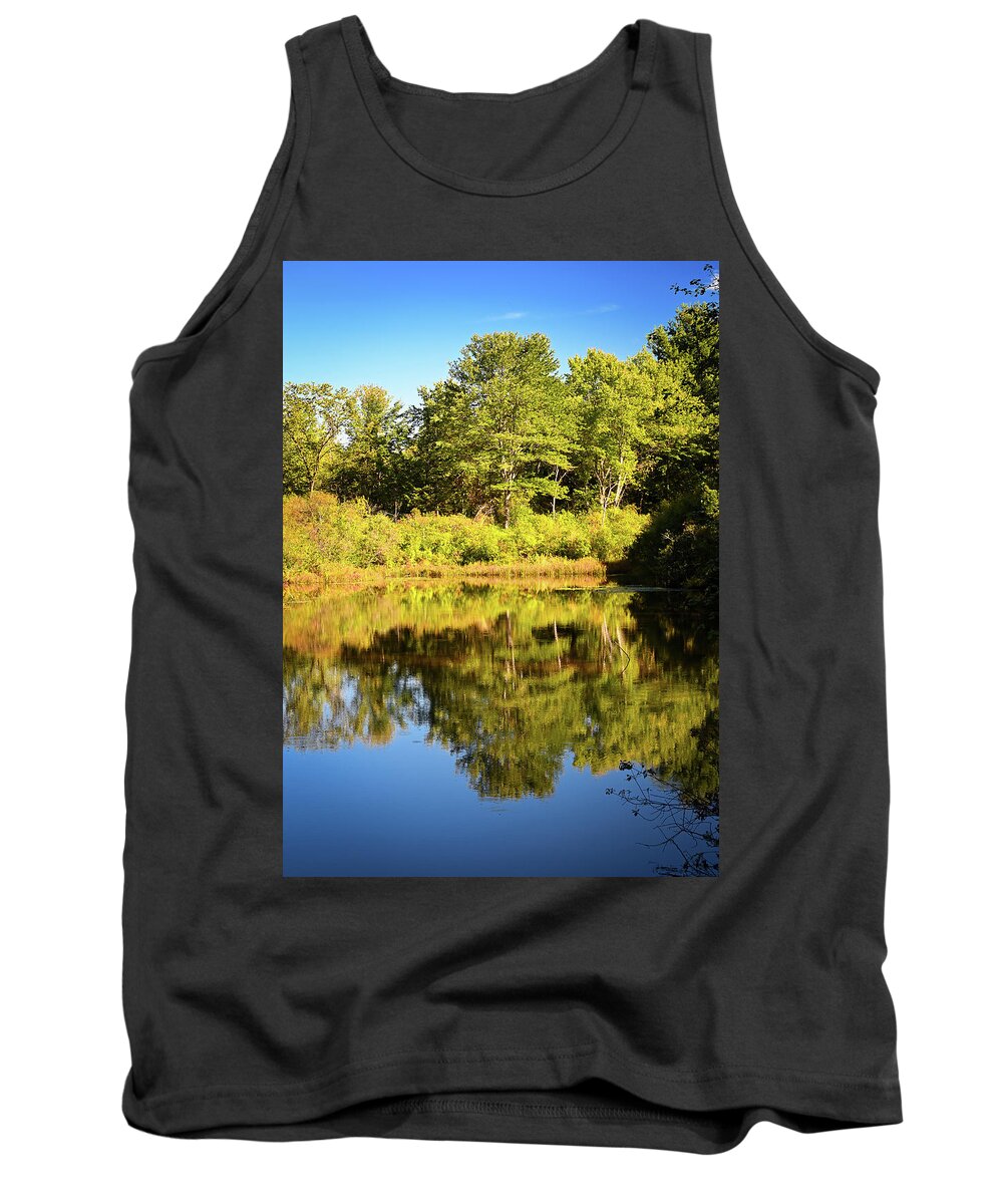 Pond Tank Top featuring the photograph Mirror Pond by Steven Nelson