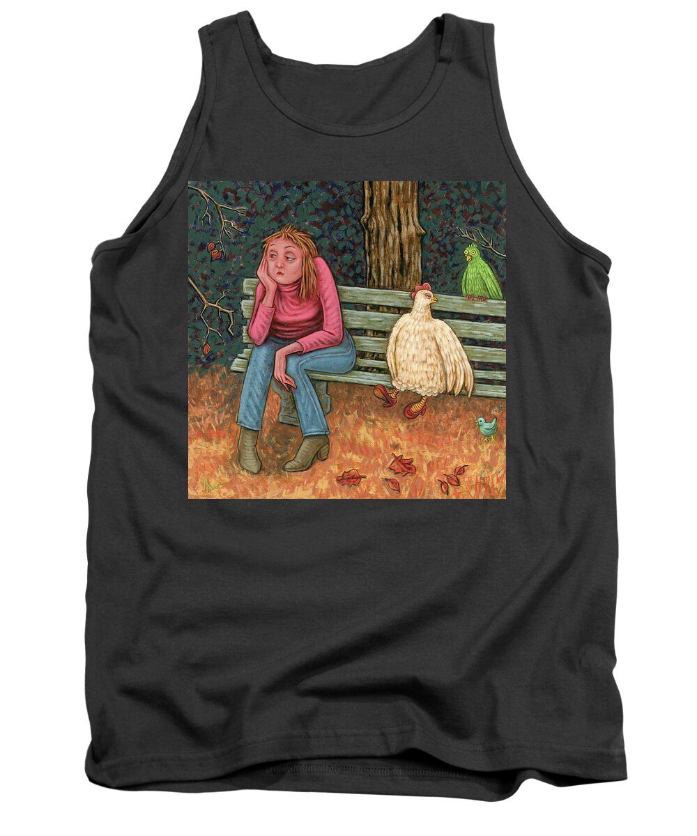 Woman Tank Top featuring the painting Molting by Holly Wood