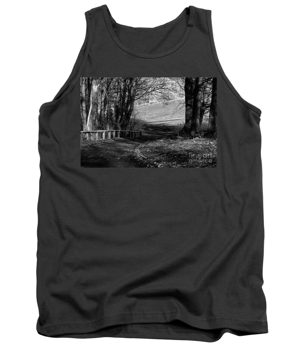 Monochrome Tank Top featuring the photograph Monochrome-Finding your own way by Pics By Tony