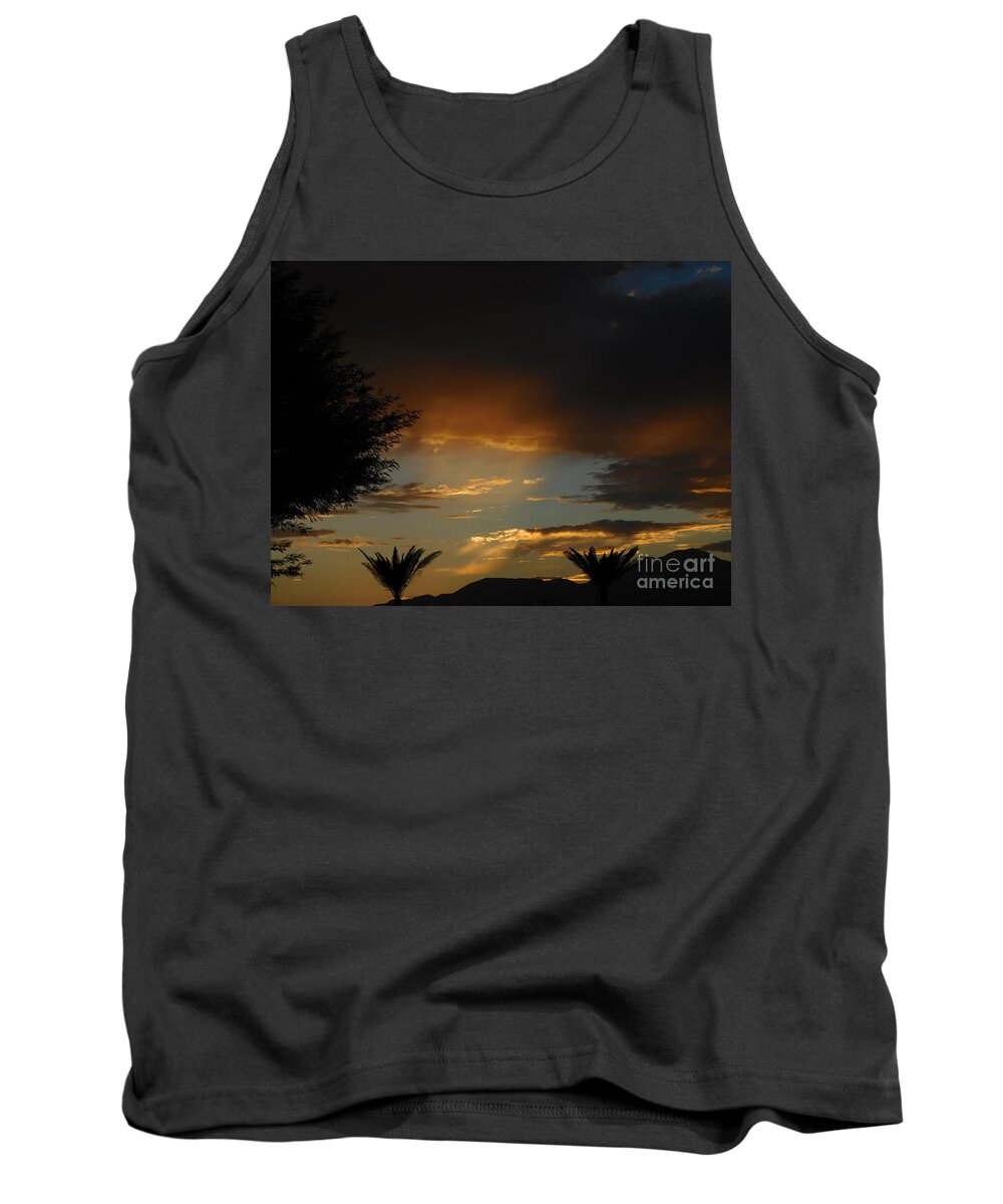 Weather Tank Top featuring the photograph Monsoon 1 by Chris Tarpening