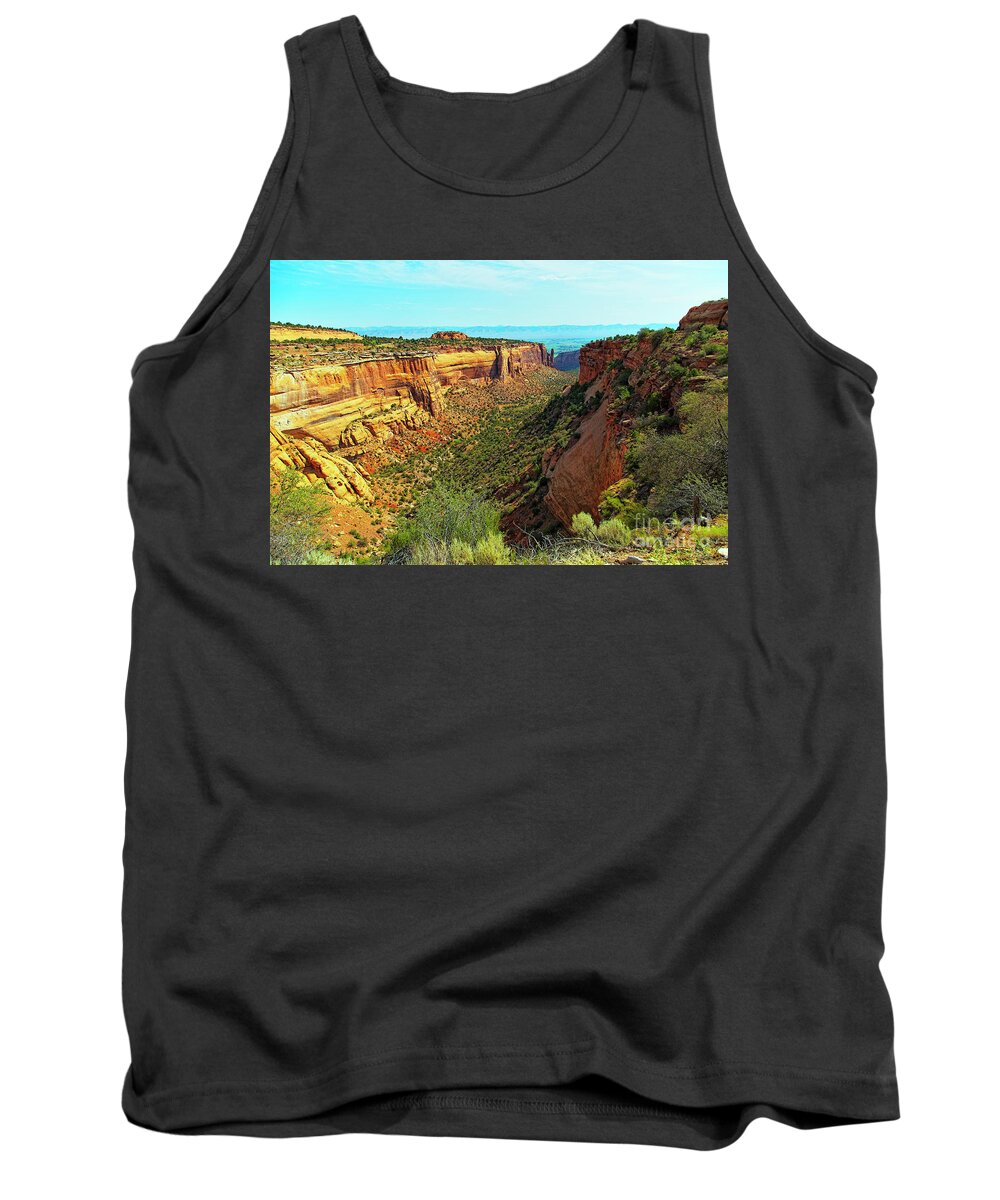 Jon Burch Tank Top featuring the photograph Monument Canyon and Saddlehorn by Jon Burch Photography