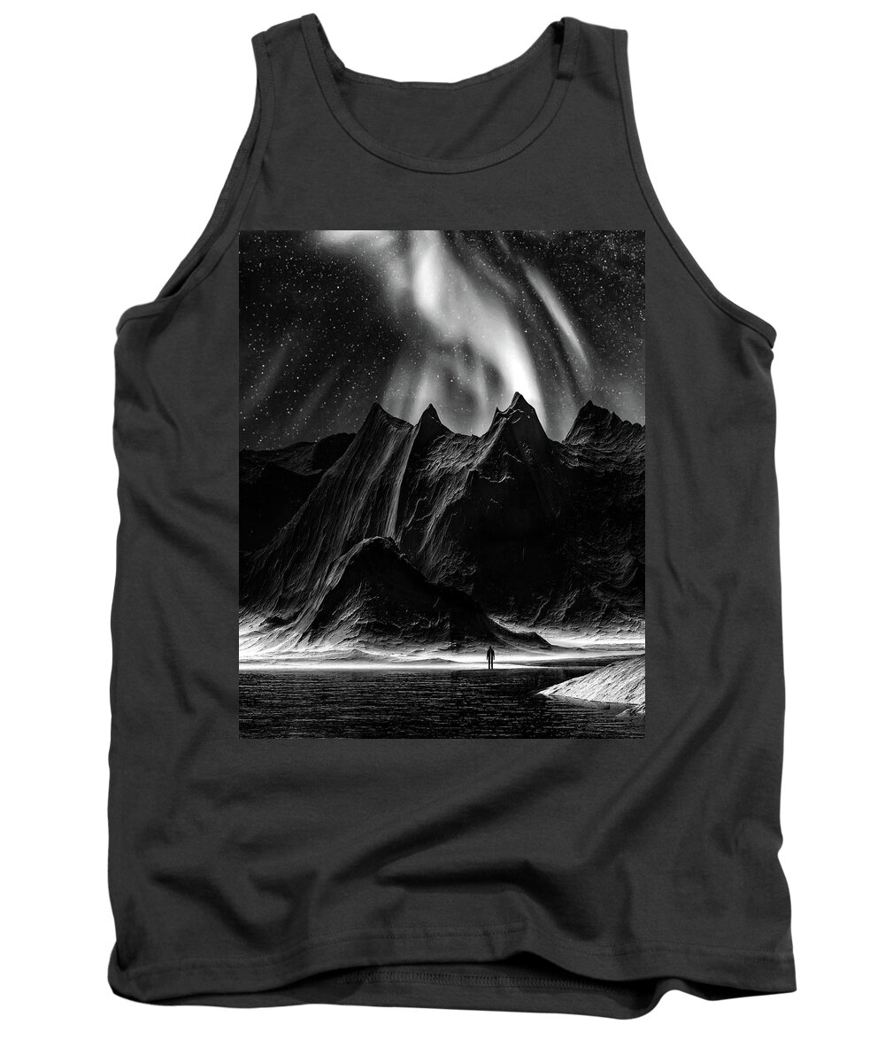 Fine Art Tank Top featuring the photograph Moon escape by Sofie Conte