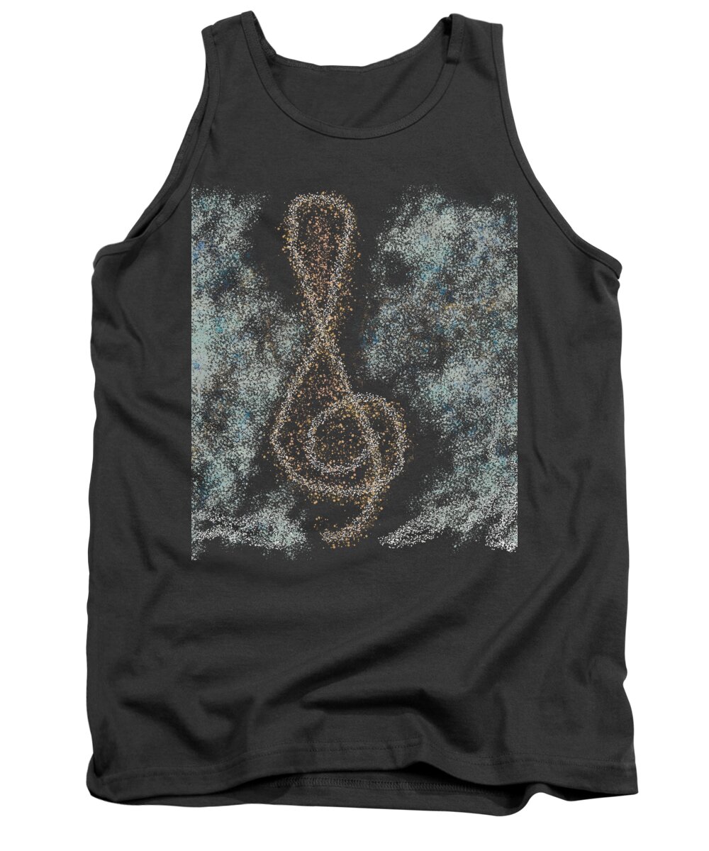 Music Tank Top featuring the digital art Music soothes the soul by Bentley Davis
