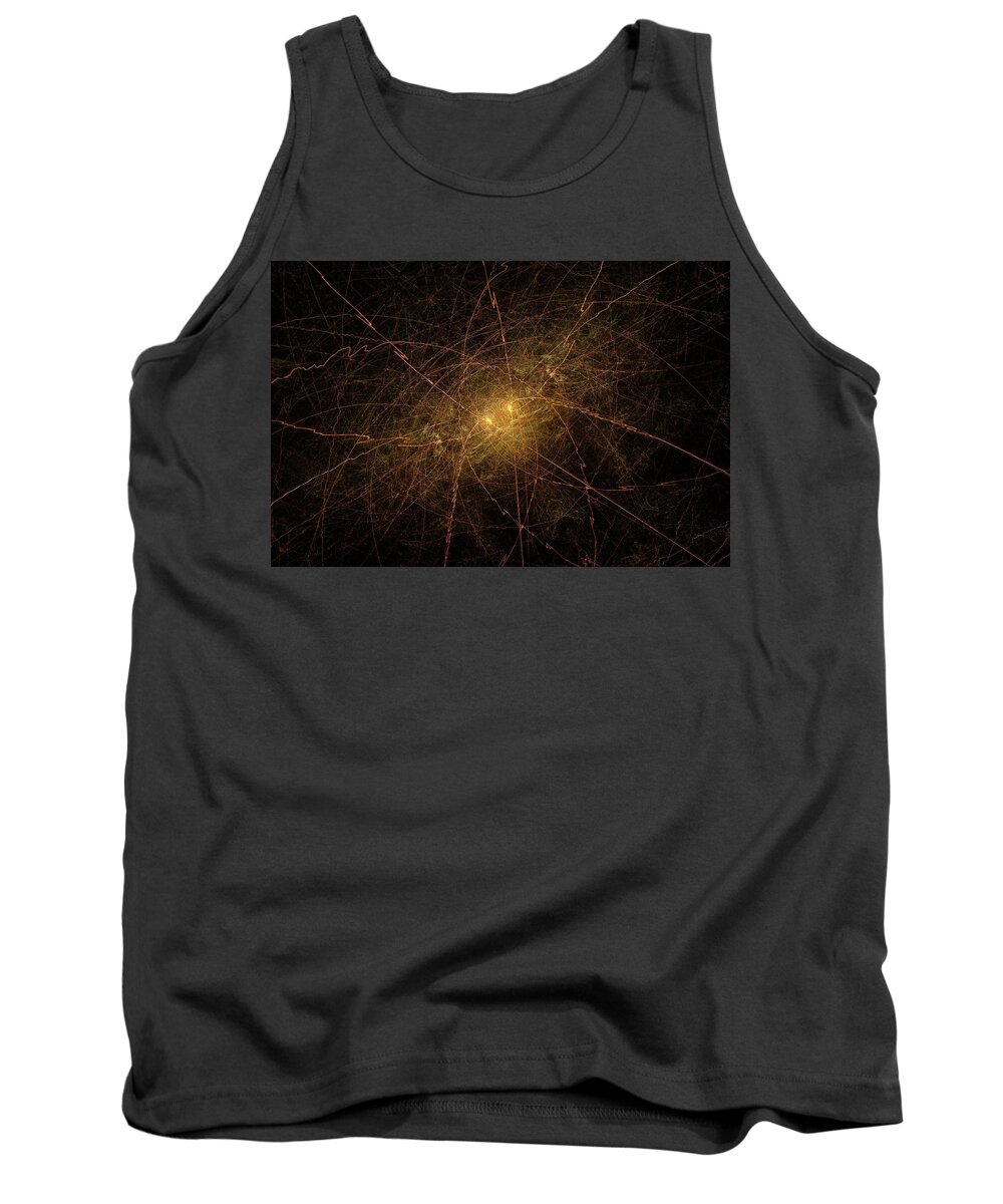 Home Tank Top featuring the digital art Neutral City by Jeff Iverson