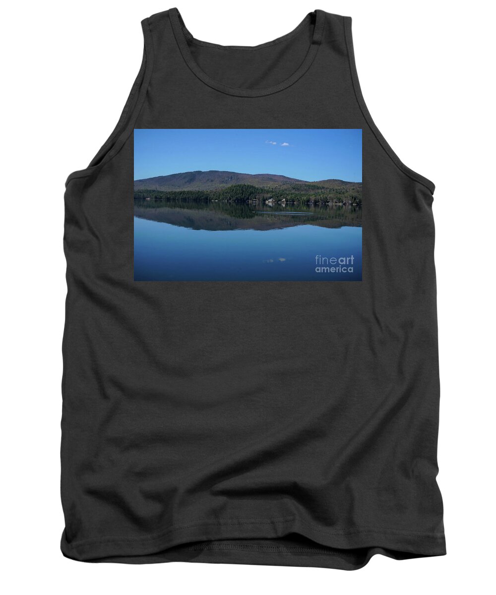 Loon Tank Top featuring the photograph Newfound Reflections Home of the Loons by Xine Segalas