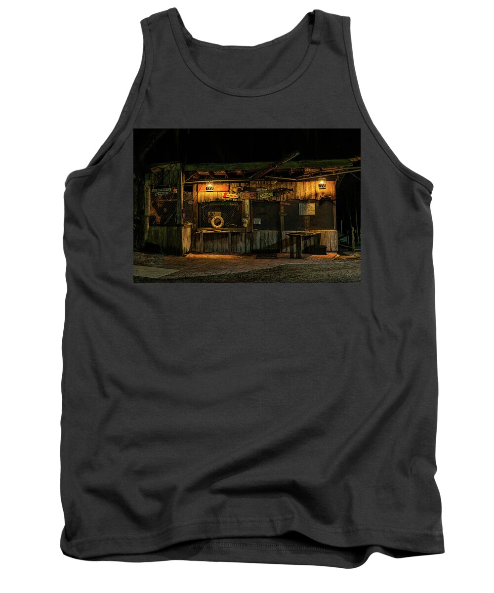 Camp Mack Tank Top featuring the photograph Old Bait House by Todd Tucker