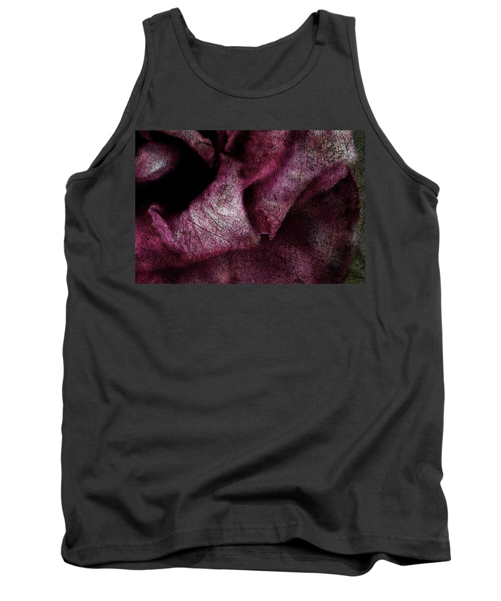 Red Rose Tank Top featuring the photograph Old flower by Al Fio Bonina