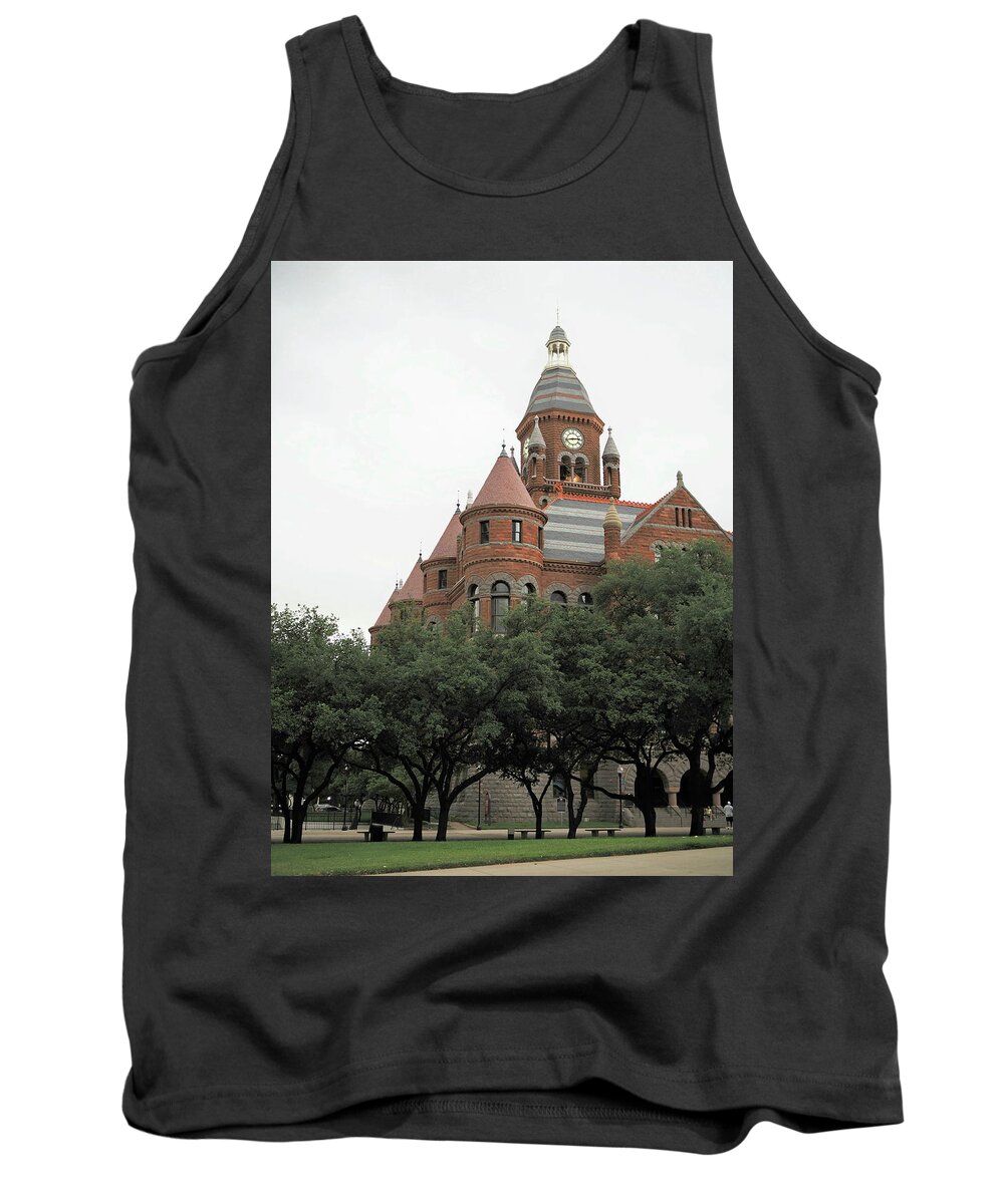 Red Tank Top featuring the photograph Old Red Court House 4 by C Winslow Shafer