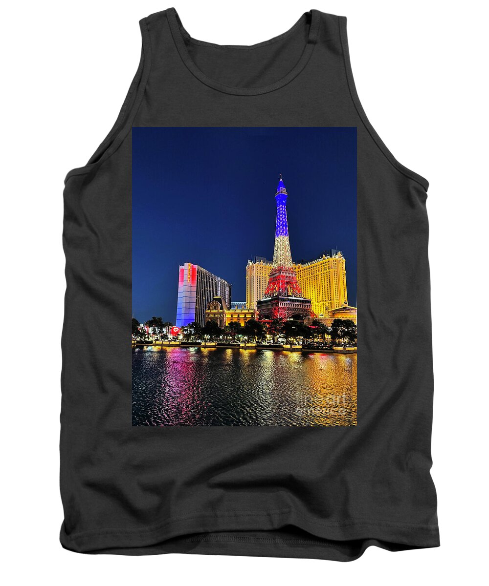 Skyline Tank Top featuring the photograph One Night In Vegas by Rick Locke - Out of the Corner of My Eye