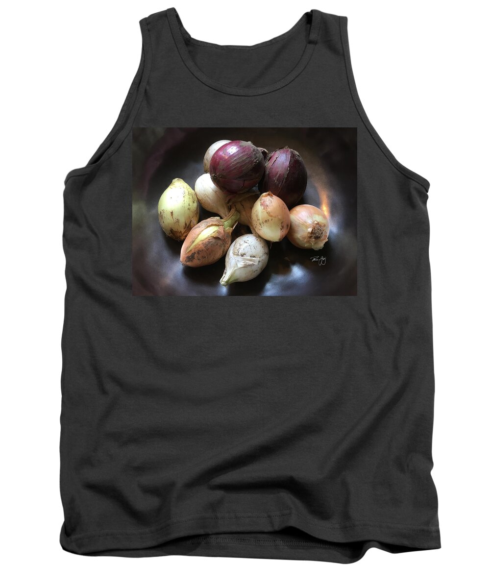 Onions Tank Top featuring the photograph Onions by Paul Gaj