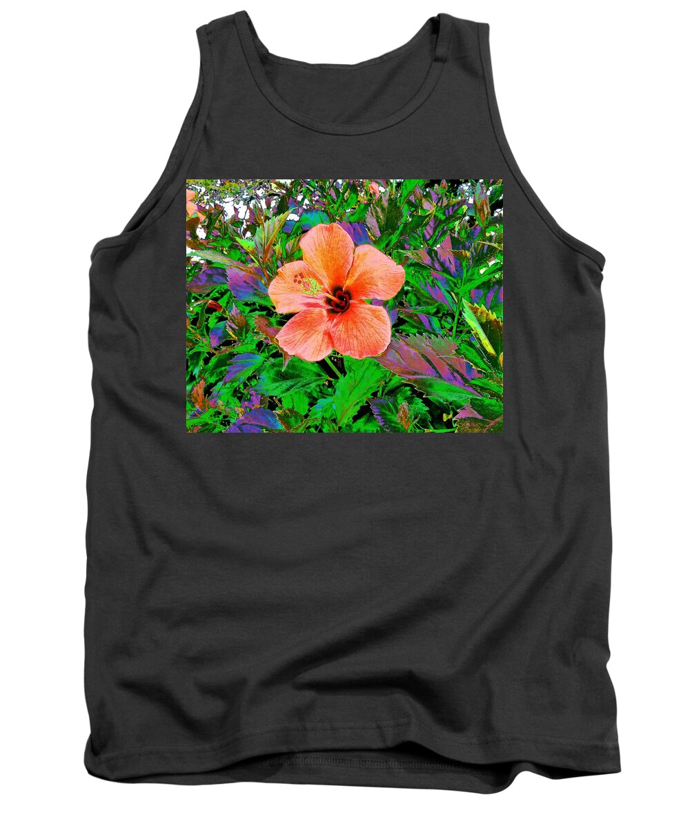 Flower Tank Top featuring the photograph Orangy Flower by Andrew Lawrence