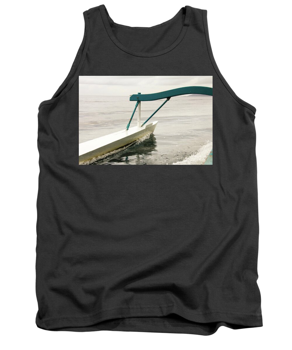 Outrigger Tank Top featuring the photograph Outrigger by Craig A Walker