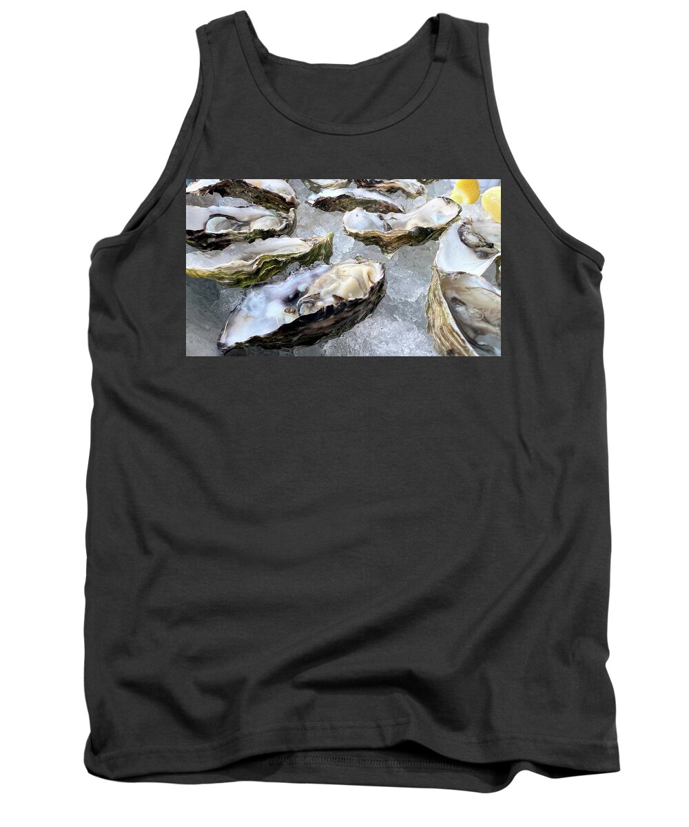 Seafood Tank Top featuring the photograph Oysters on the Half Shell by Matt Swinden