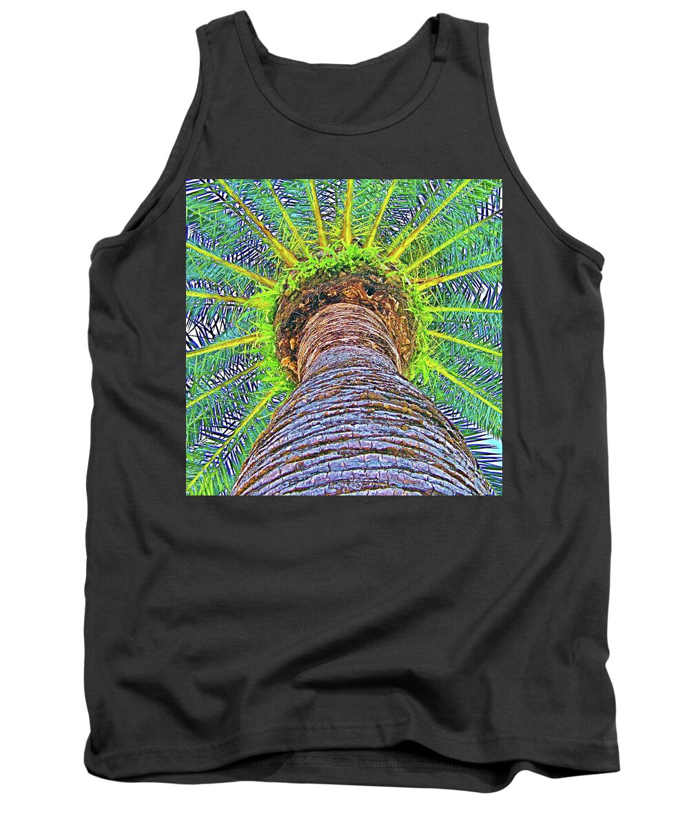 Palm Tank Top featuring the photograph Palm Me Up, Scotty by Dorsey Northrup