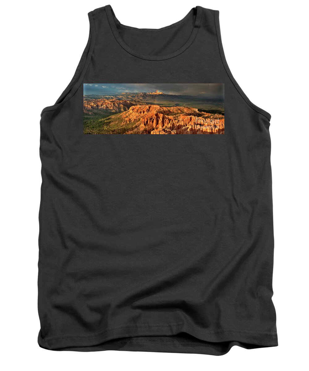 Dave Welling Tank Top featuring the photograph Panoramic Rainbow Clearing Storm Bryce Canyon National Park by Dave Welling