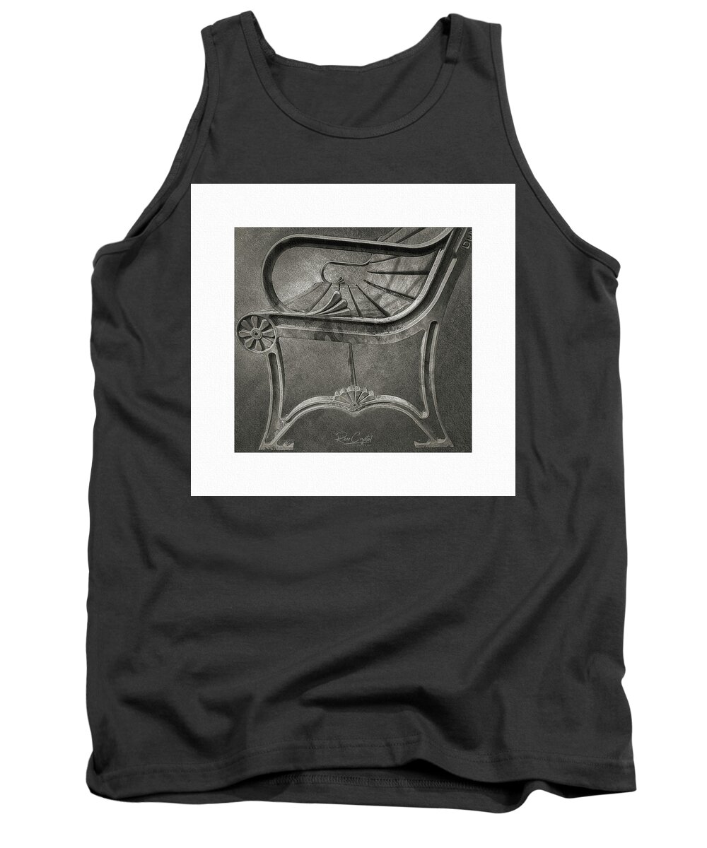 Park Bench Tank Top featuring the photograph Park Your Butt by Rene Crystal