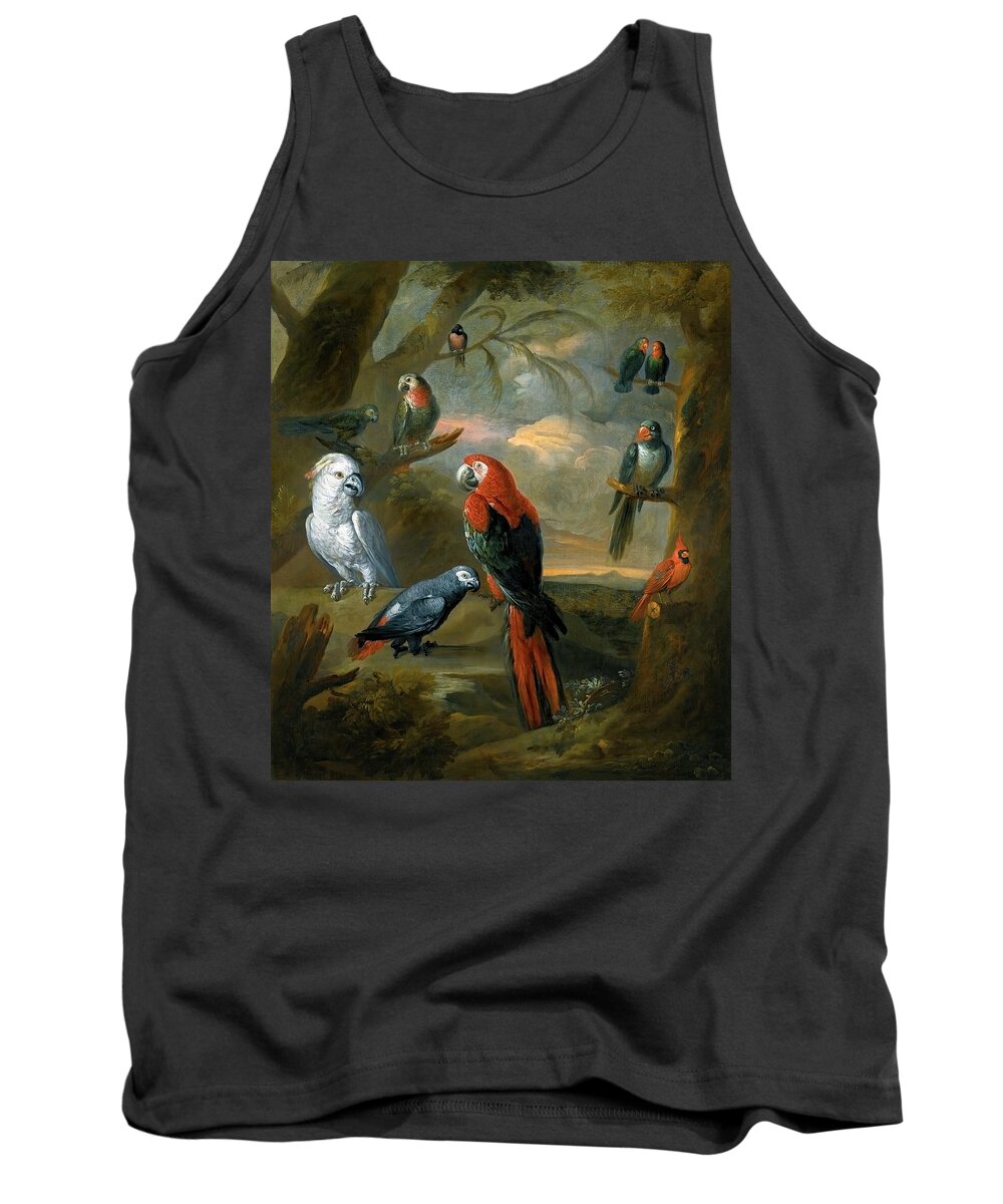 Parrots Tank Top featuring the photograph Parrots by Tobias Stranover by Carlos Diaz