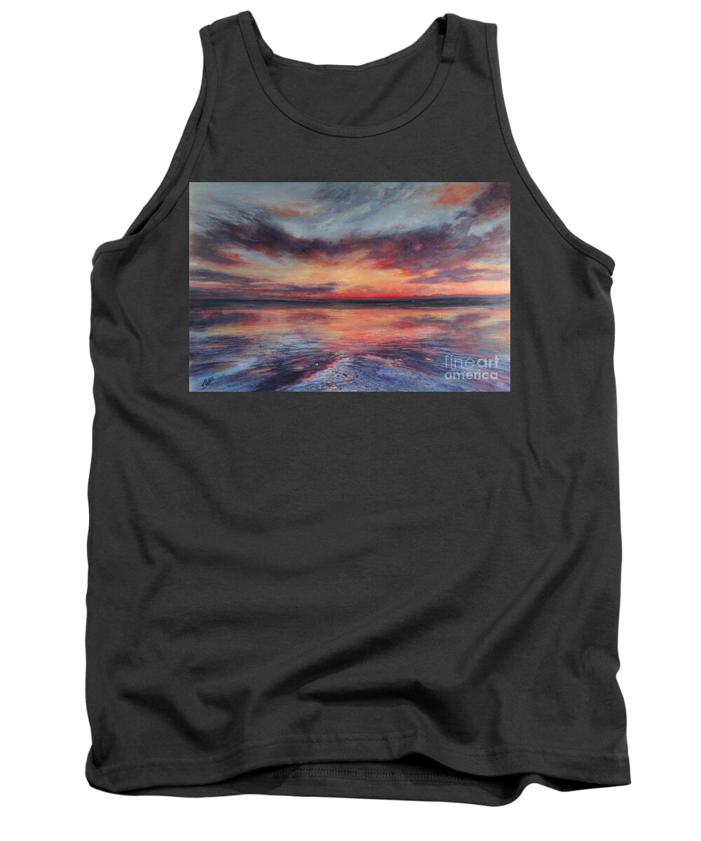 Valerie Travers Artist Tank Top featuring the painting Peace and Serenity by Valerie Travers