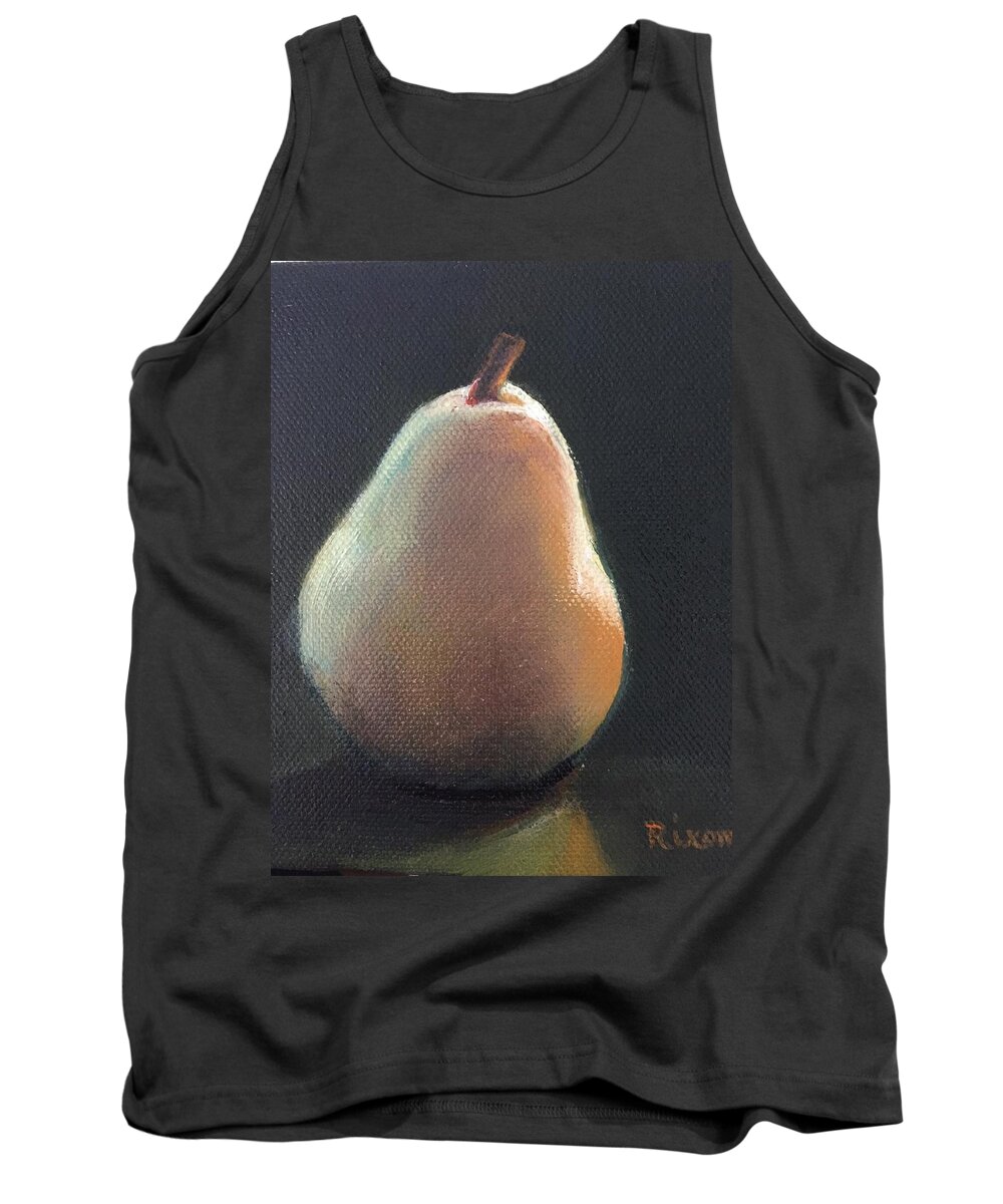 Pear Tank Top featuring the painting Pear by Judy Rixom
