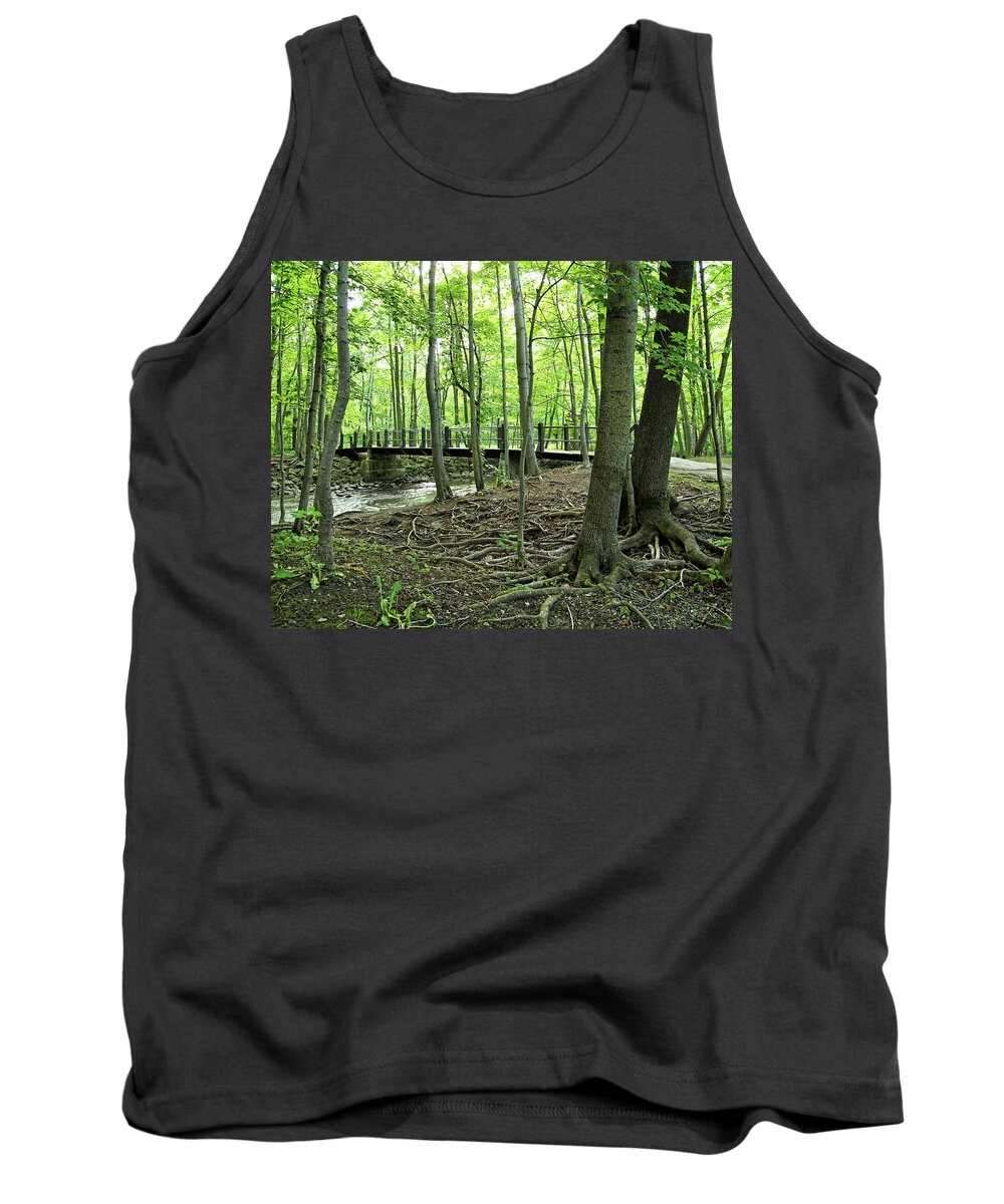 Spring Tank Top featuring the photograph Petrifying Springs Bridge I by Scott Olsen