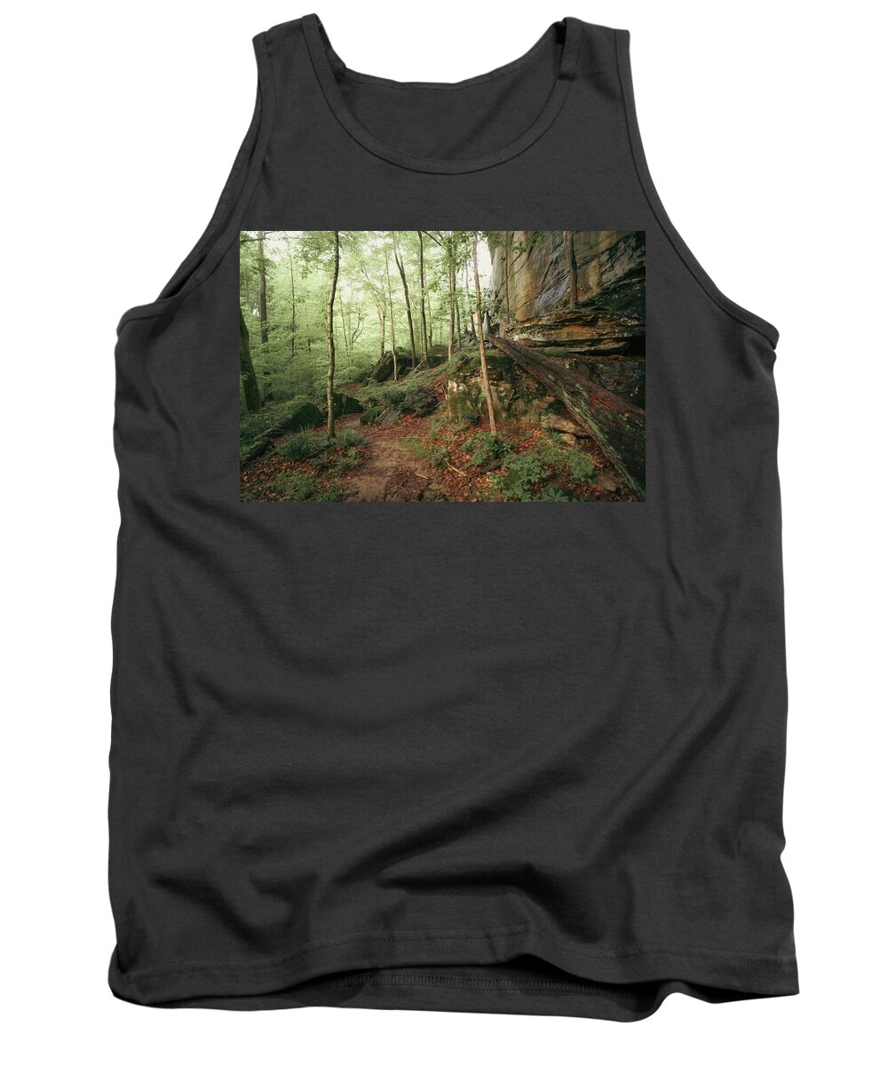 Trail Tank Top featuring the photograph Phantom Canyon Trail by Grant Twiss