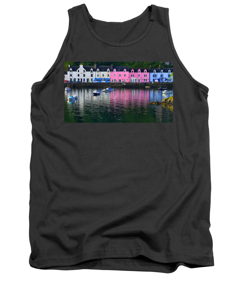 Portree Tank Top featuring the photograph Portree On Skye by Gene Taylor