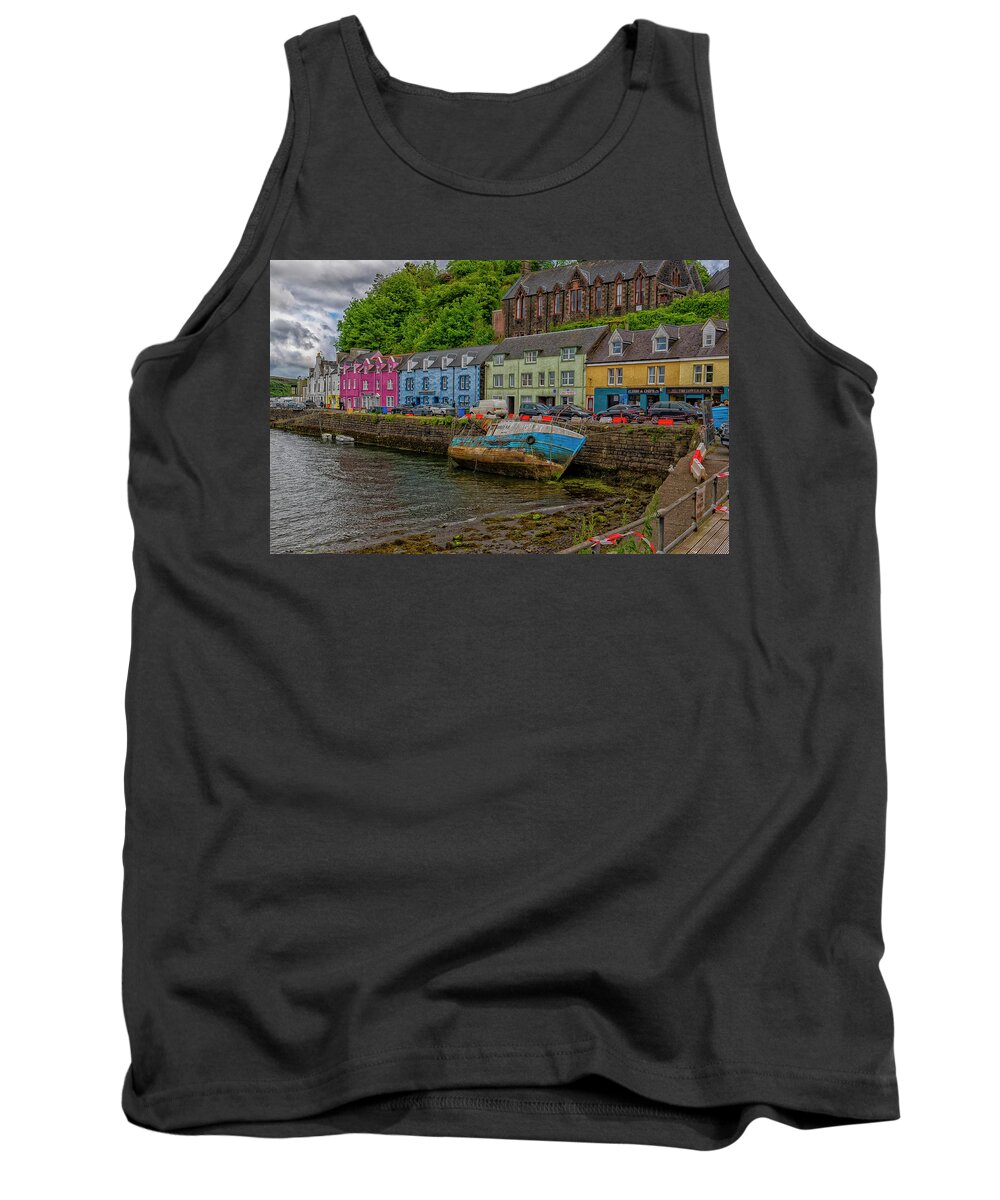 Buildings Tank Top featuring the photograph Portree by Uri Baruch