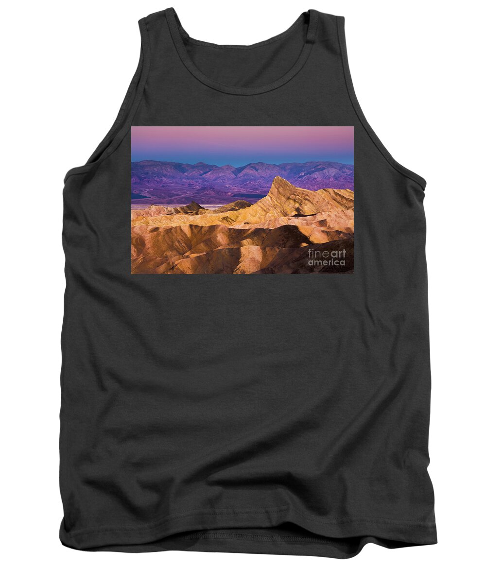 Death Valley National Park Tank Top featuring the photograph Pre-dawn at Zabriskie Point, Death Valley, California by Neale And Judith Clark