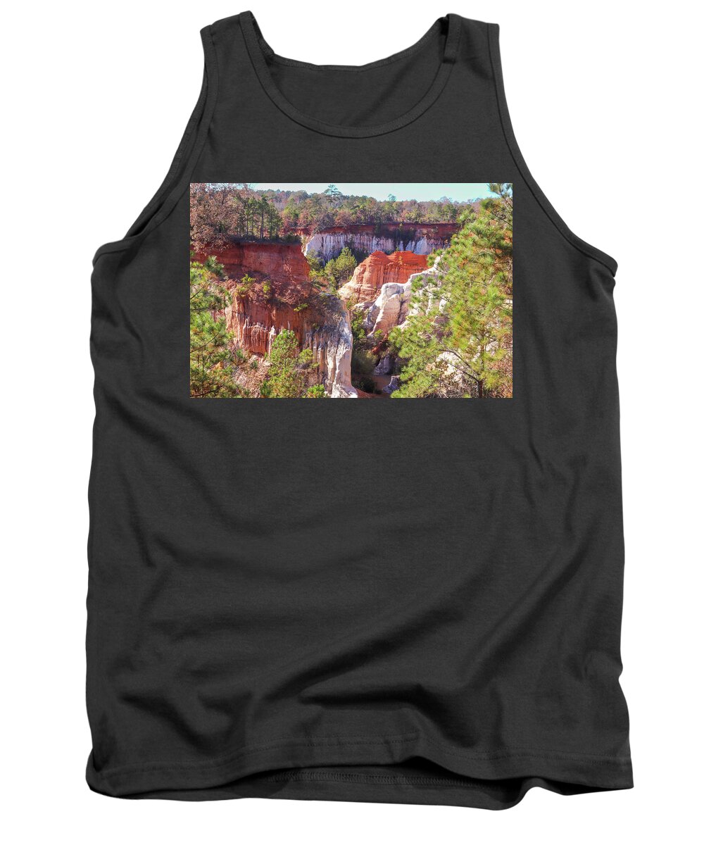 Providence Canyon State Park Tank Top featuring the photograph Providence Canyon Across by Ed Williams