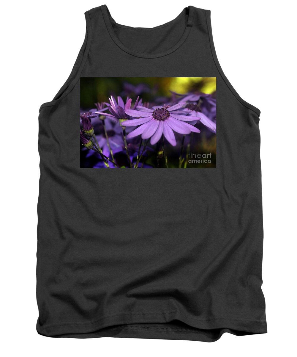 Purple Tank Top featuring the photograph Purple Petals by Kimberly Furey