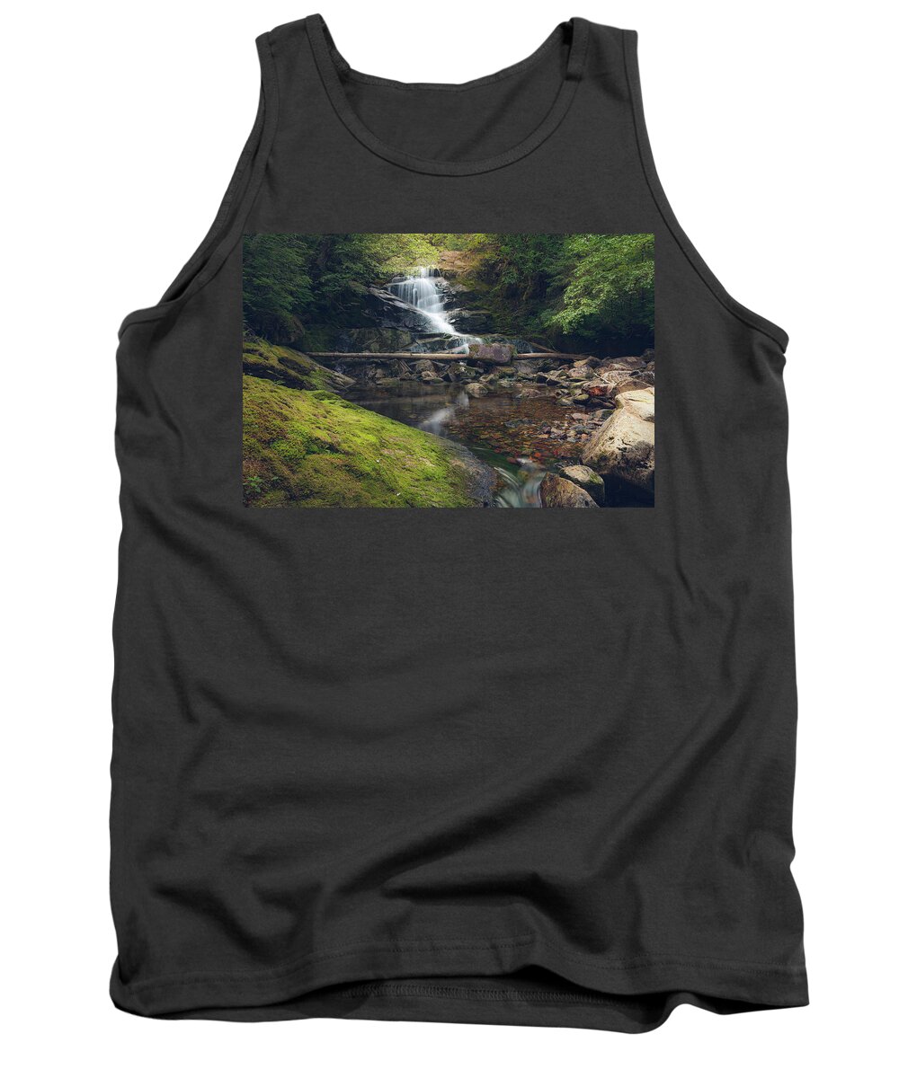 Waterfall Tank Top featuring the photograph Quiet Falls 2 by Michael Rauwolf