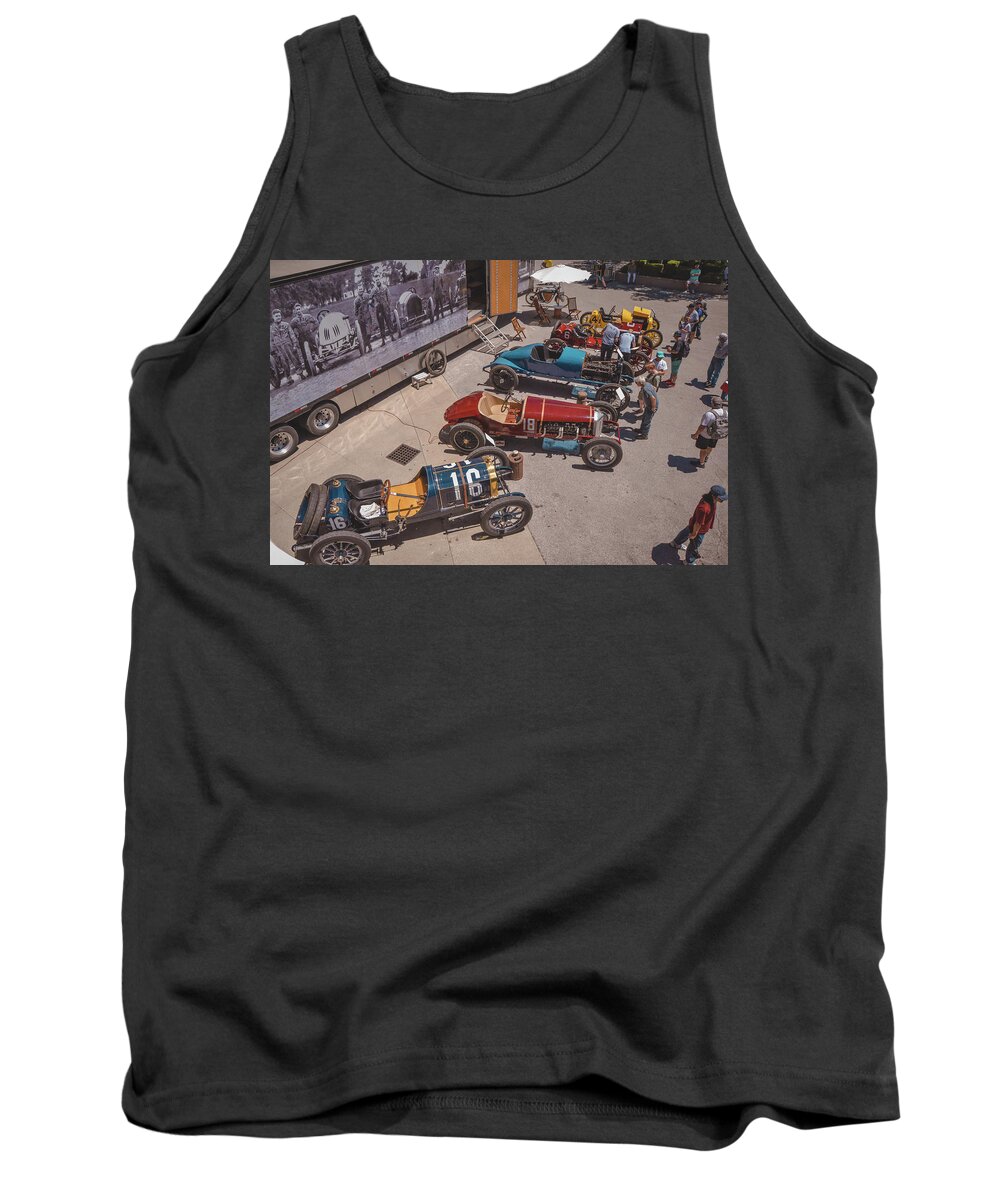 Vintage Racing Tank Top featuring the photograph Ragtime Crew by Josh Williams