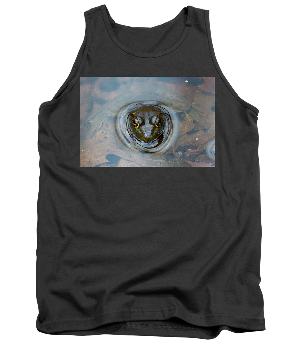 Frog Tank Top featuring the photograph Ready to Leap by Denise Kopko
