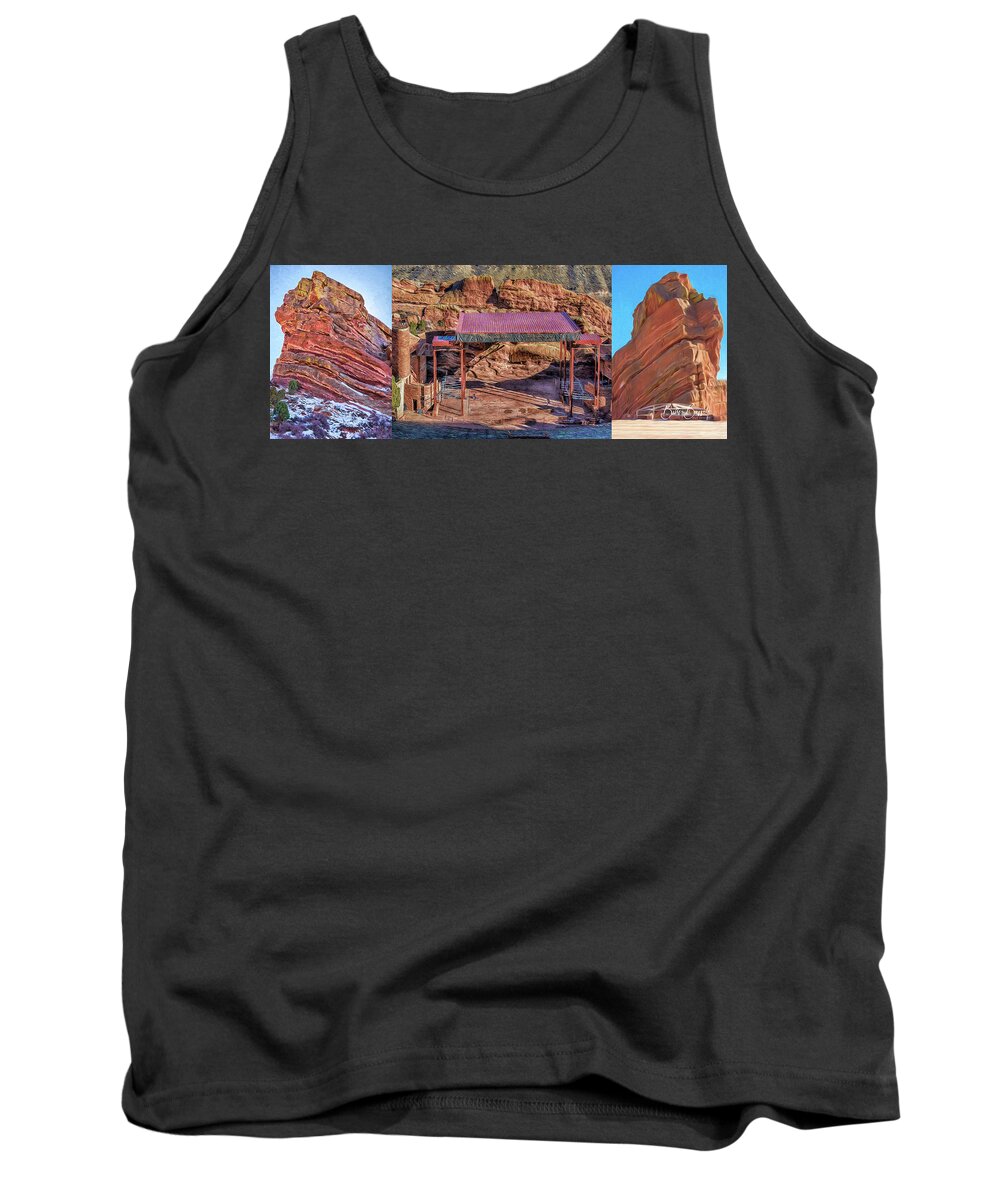 Red Rocks Tank Top featuring the photograph Red Rocks by Bitter Buffalo Photography