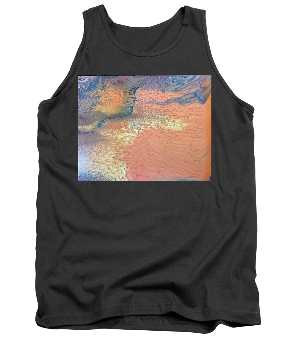 Pour Your Heart Out Tank Top featuring the painting Red Tide by Pour Your heART Out Artworks