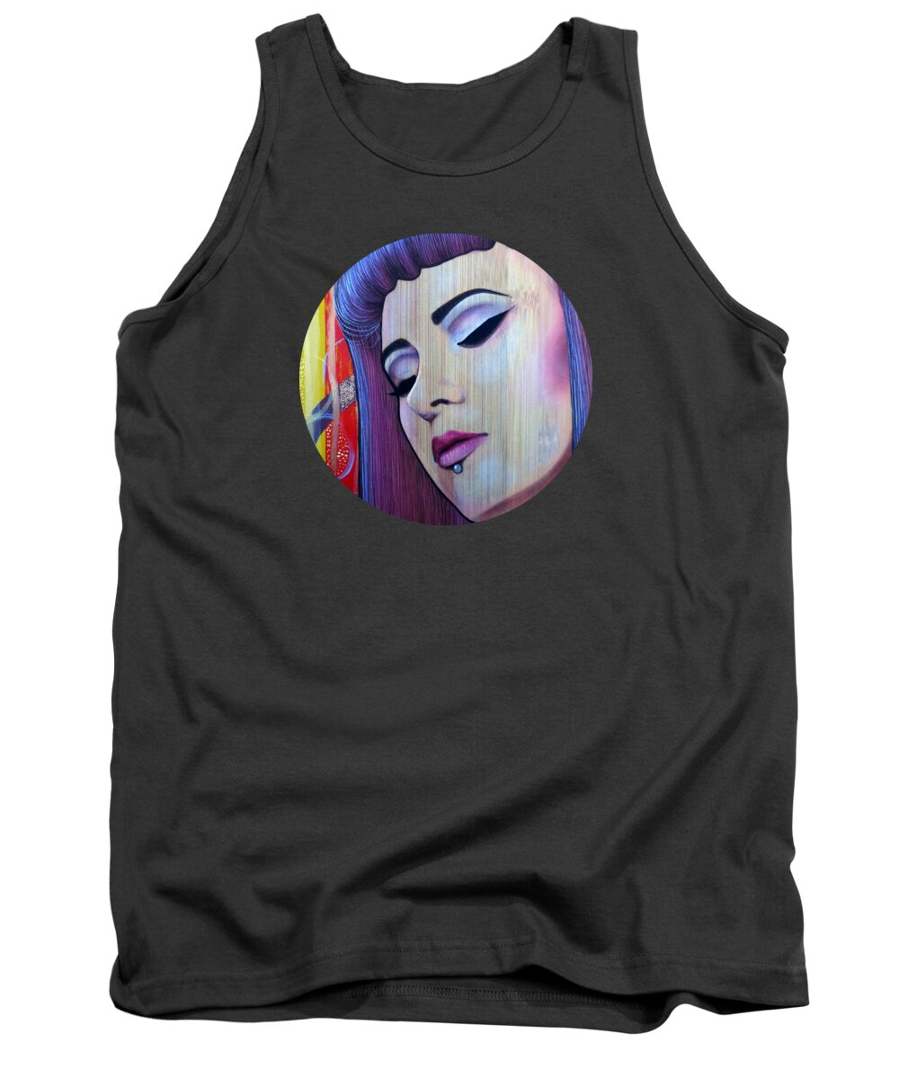 Painting Tank Top featuring the painting Restless Mind - Beautiful Spirit by Malinda Prud'homme