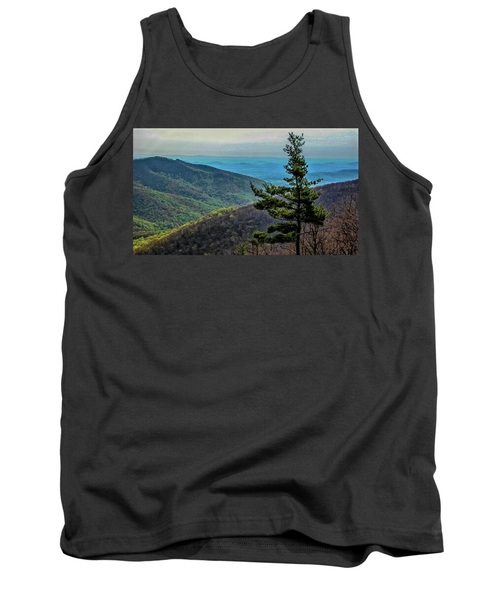 Fall Tank Top featuring the photograph Ridge-and-Valley Appalachians by Louis Dallara