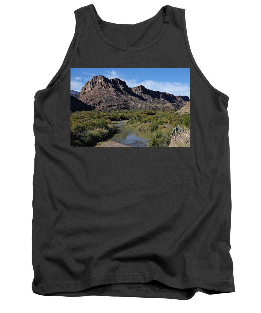Rio Tank Top featuring the photograph Rio Grande in Big Bend National Park by Sean Hannon
