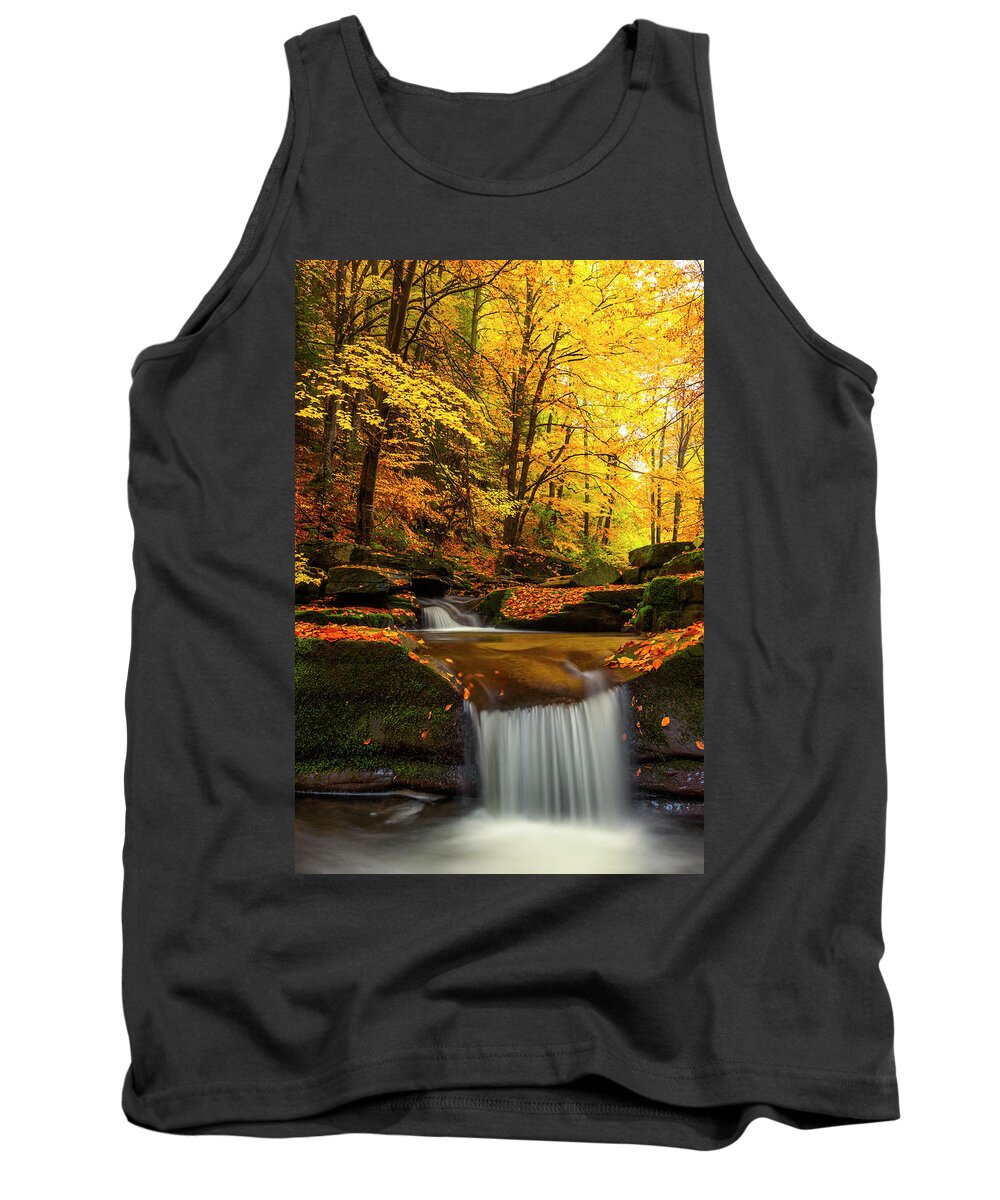 Mountain Tank Top featuring the photograph River Rapid by Evgeni Dinev
