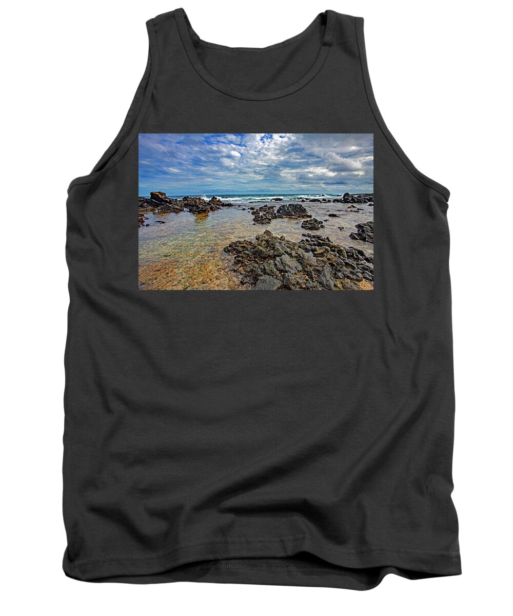 Rocky Tide Pools Tank Top featuring the photograph Rocky Tidepools by Anthony Jones