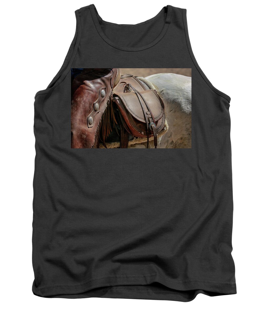 Black Cactus Tank Top featuring the photograph Saddlebag by Steve Kelley