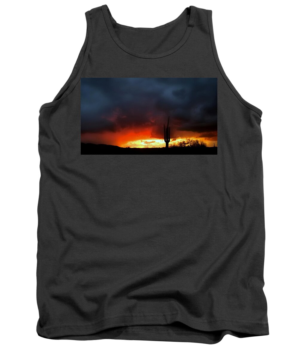Tequila Tank Top featuring the photograph Tequila Sunset by Gene Taylor