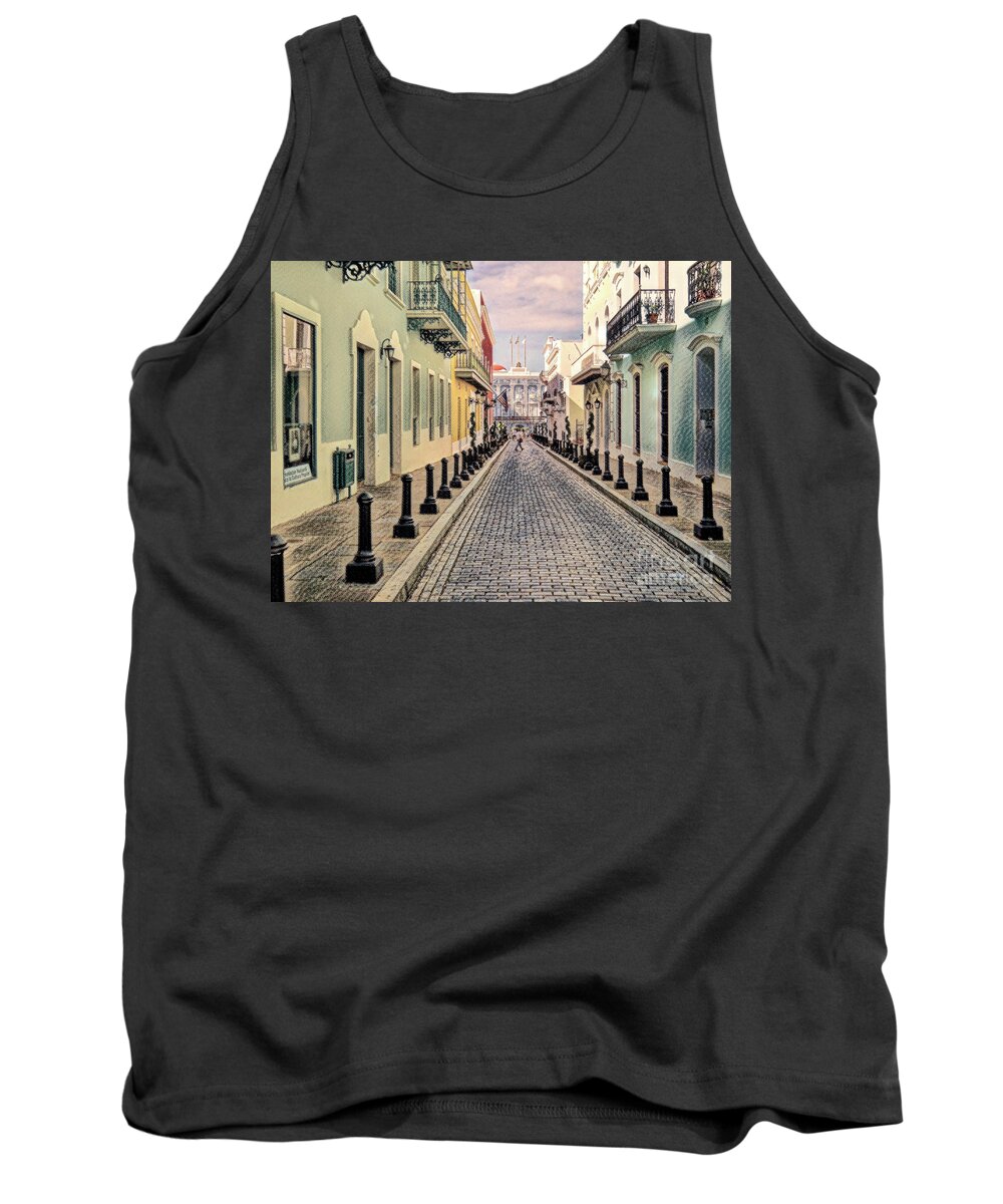 Architecture Tank Top featuring the photograph San Juan Puerto Rico by Roberta Byram