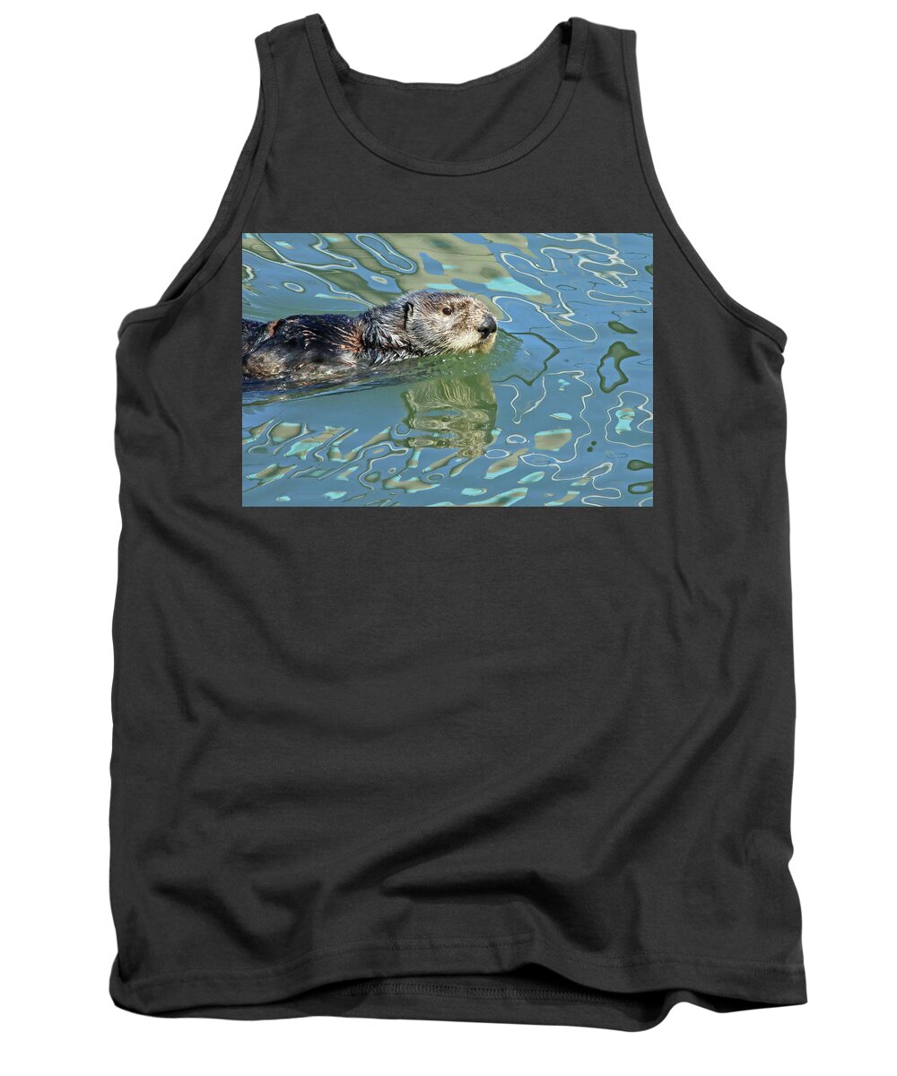  Tank Top featuring the photograph Sea Otter #1 by Carla Brennan