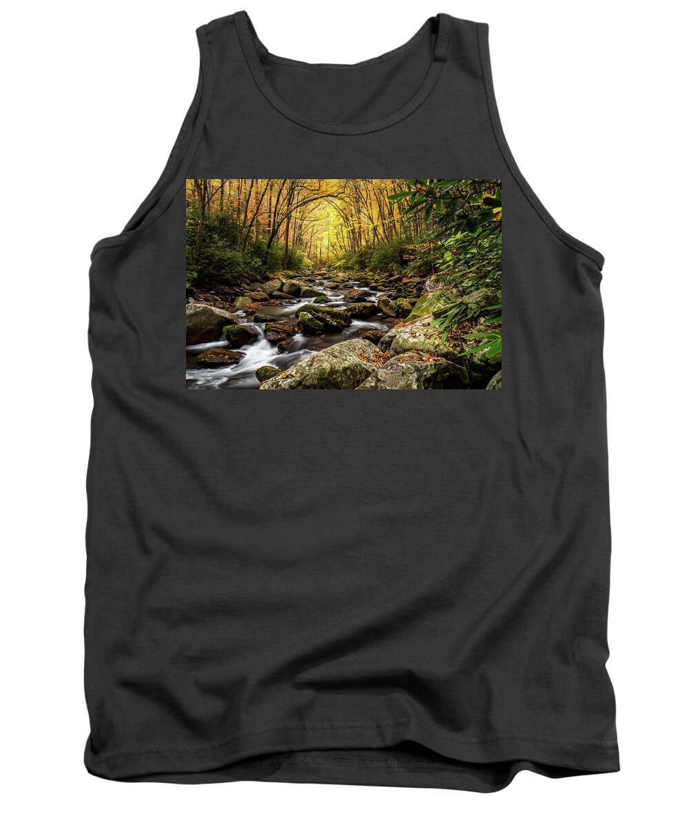 Big Creek Tank Top featuring the photograph Serenity by Darrell DeRosia